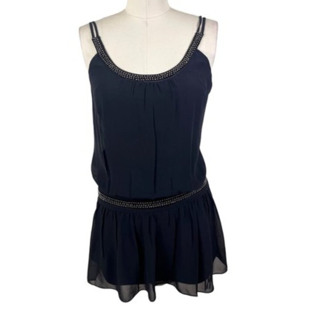 Guess Drop Waist Beaded Mini Dress